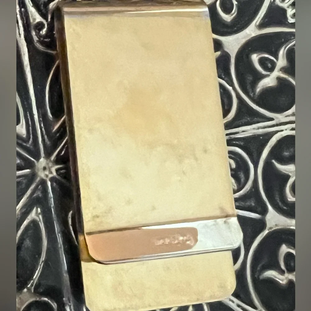 Barlow Vintage Goldtone Fly Fishing Money Clip